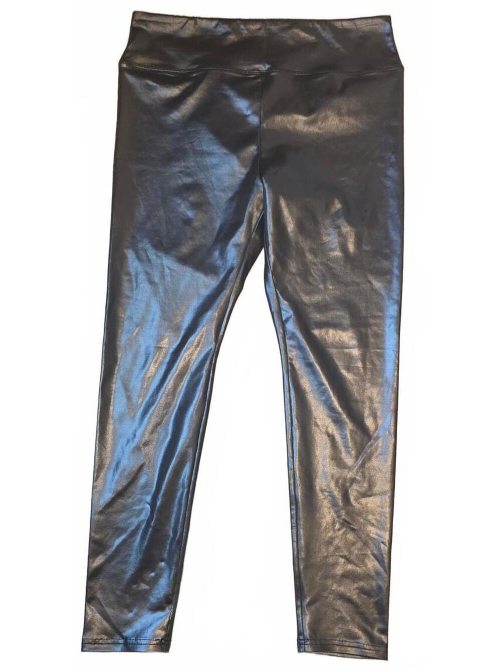 Wild Fable Black Faux Leather Leggings Size L